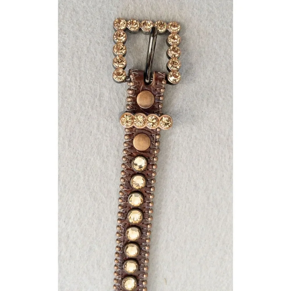 BB Simon Swarovski‎ Crystal Belt Womens Large Skinny